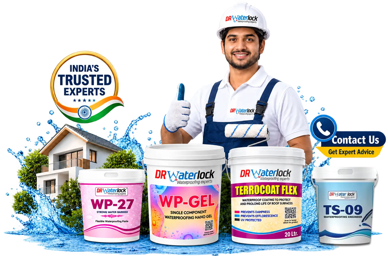 DR Waterlock Roofing & Waterproofing Graphic